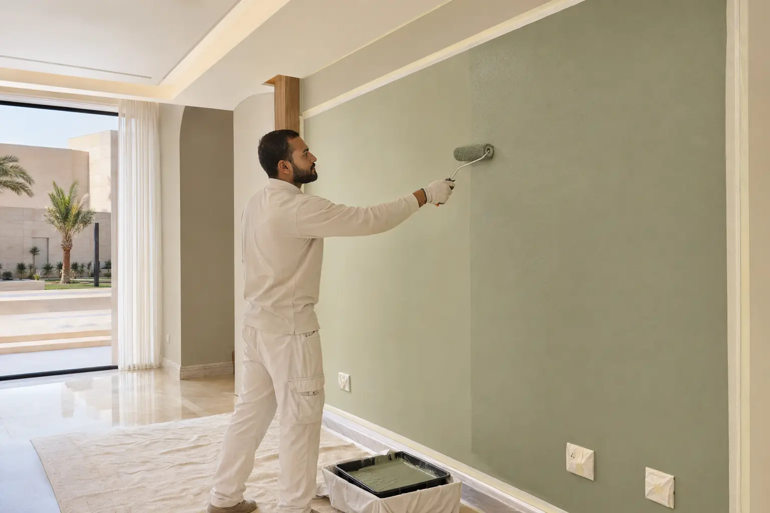 Interior feature wall painting inspiration